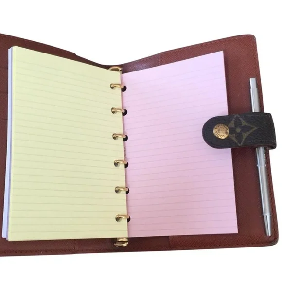 Fit Louis Vuitton PM & MM Agenda 6 Ring Cove for LV Organizers: Pen/Paper Bundle - Picture 4 of 8